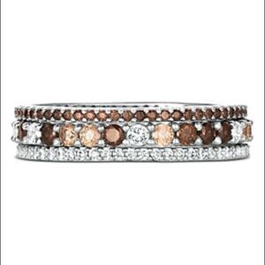 Crislu Embellished Stackable Rings NEW